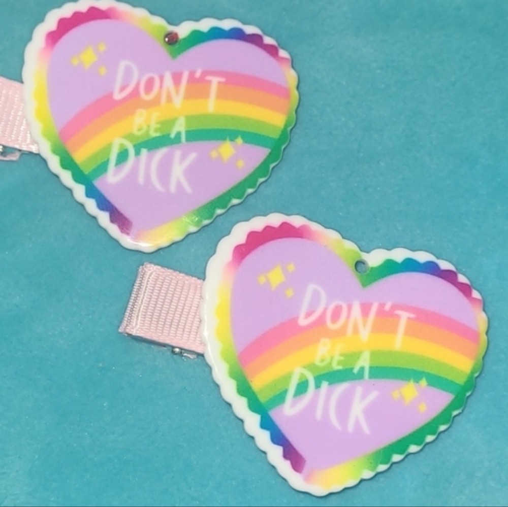 1 Don't be a D*ck Hairclip